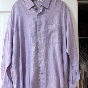 Peter Millar Light Purple Casual Button Down Shirt